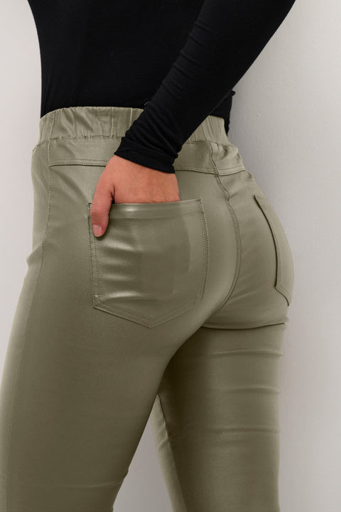 Kaffe Kaada Crop Jeggings - Green