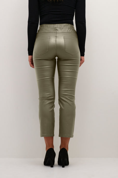 Kaffe Kaada Crop Jeggings - Green