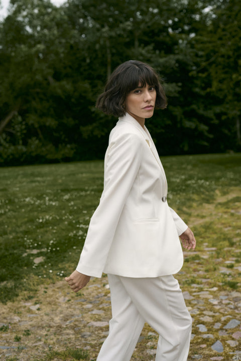 Kaffe Kasakura Blazer - Chalk White