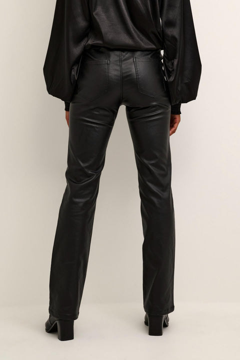 Kaffe  Flared Leather Pants