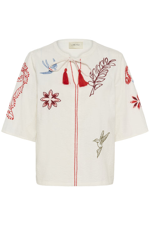 Cream Rosetta Blouse