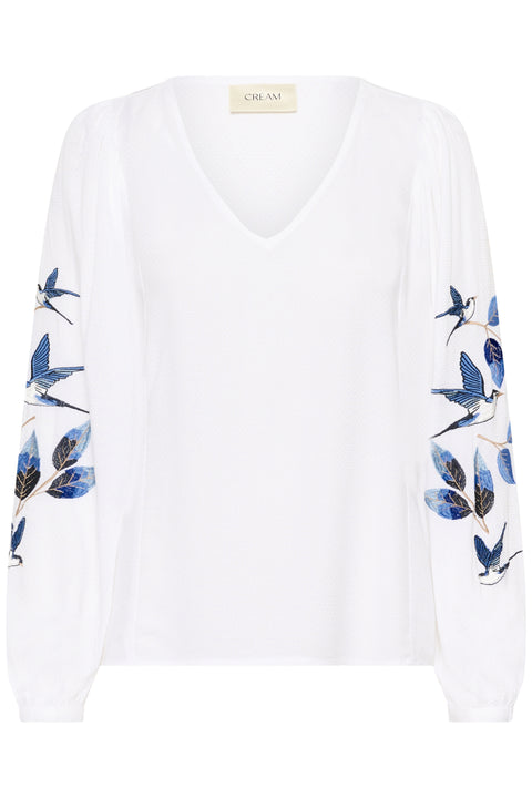 Cream Floriza Blouse