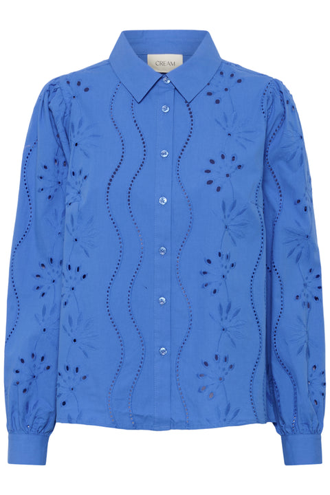 Cream Signe Shirt - Palace Blue