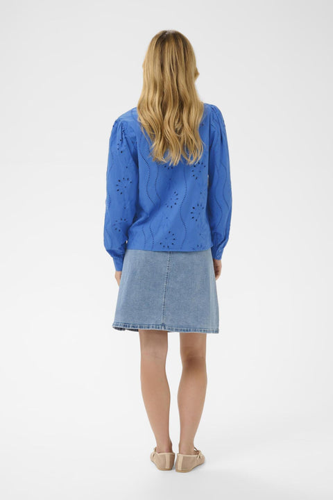 Cream Signe Shirt - Palace Blue