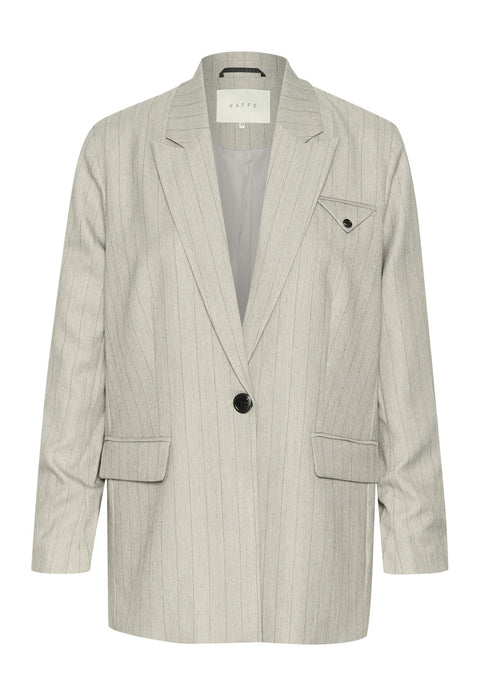 Kaffe Kakaysa Blazer - Grey Pinstripe