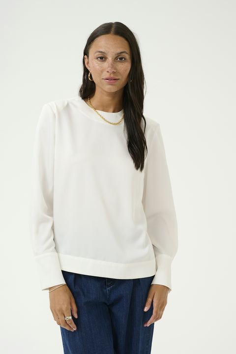 Kaffe Kabonita Blouse - Chalk