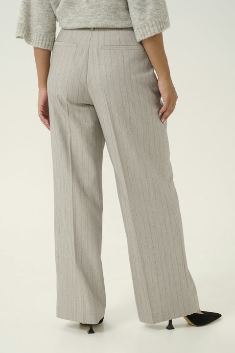 Kaffe Kakaysa Trousers - Grey Pinstripe