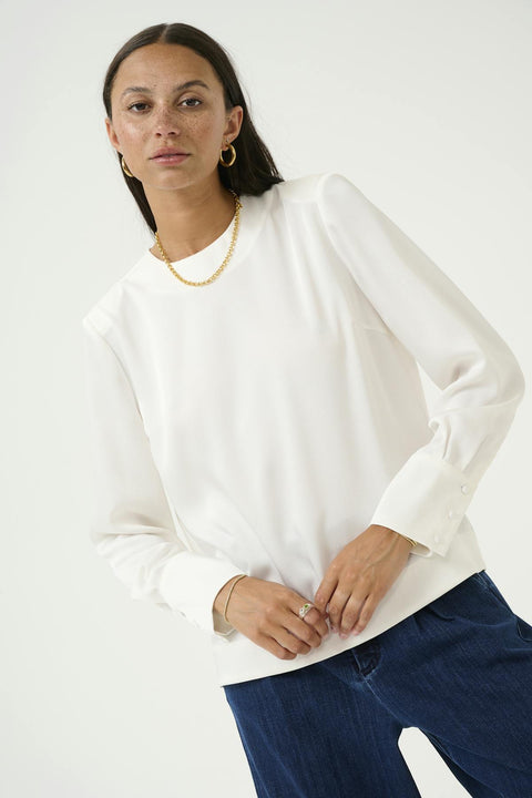 Kaffe Kabonita Blouse - Chalk