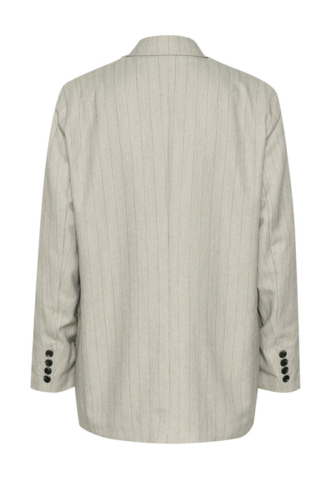Kaffe Kakaysa Blazer - Grey Pinstripe