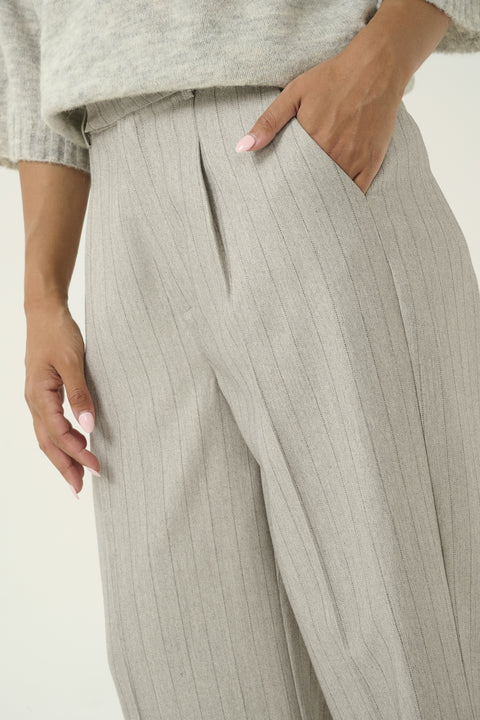 Kaffe Kakaysa Trousers - Grey Pinstripe