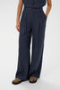 Part Two Pinstripe Linen Trouser - Navy