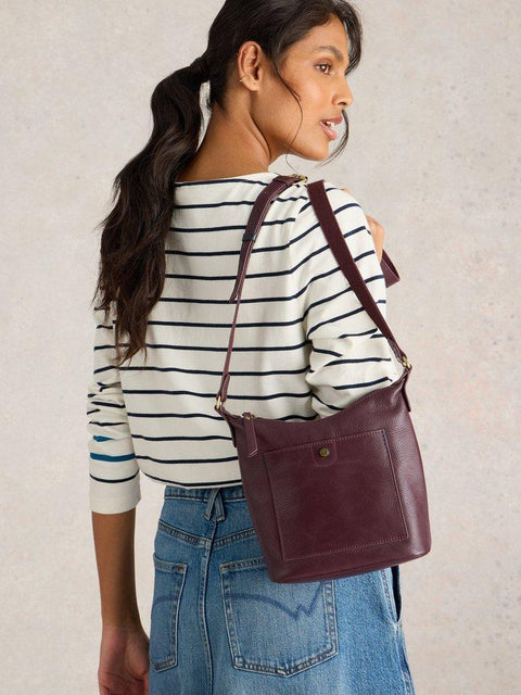 White Stuff Mini Fern Crossbody Bag - Plum