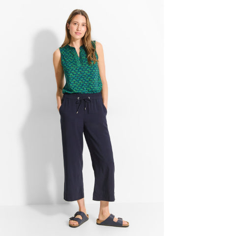 Cecil Print Top -Green