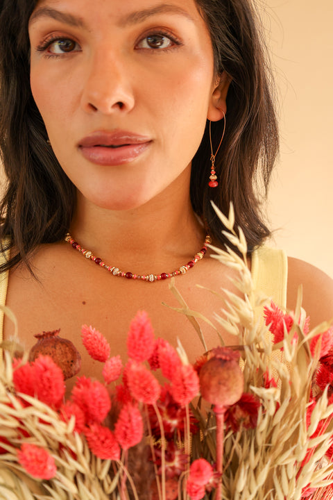 K Kajoux Rondelle Long Earrings