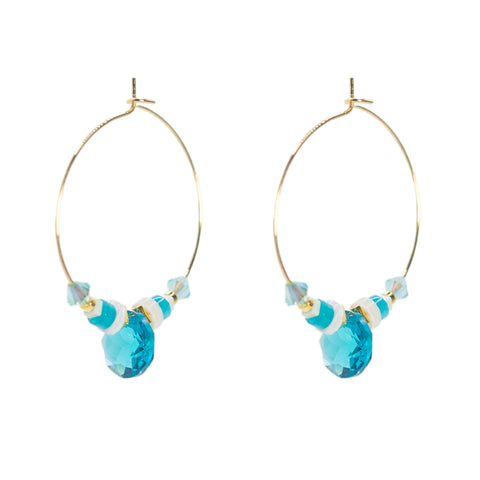 K Kaffe Kaleidoscope Turquoise Drop Earrings