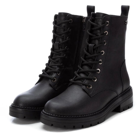 XTI Black Laced Biker Boot