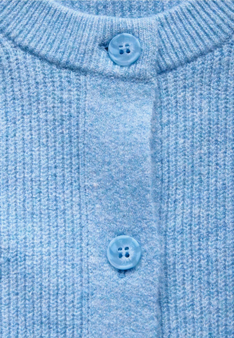 Cecil Short Cosy Cardigan - Light Blue