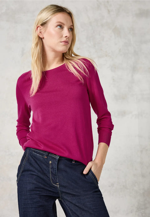 Cecil Fine Knit -Fuschia