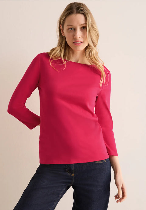 Cecil Basic Cotton Top - Red