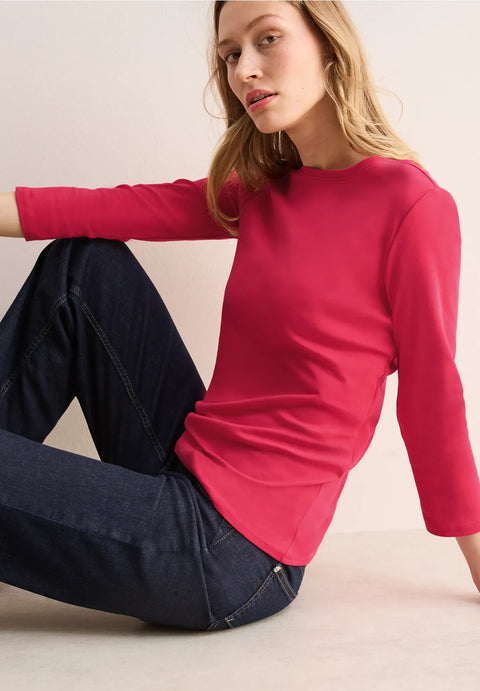 Cecil Basic Cotton Top - Red