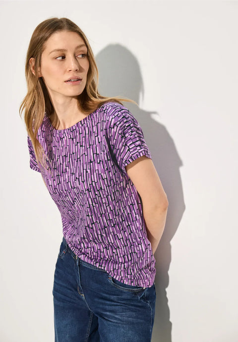 Cecil Printed T-Shirt Violet