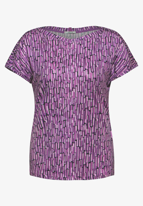 Cecil Printed T-Shirt Violet