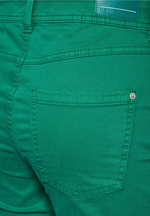 Cecil Slim Fit Jeans - Malachite Green