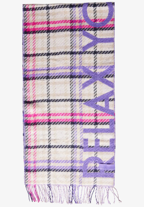 Cecil Doubleface Jaquard Scarf - Wild lilac