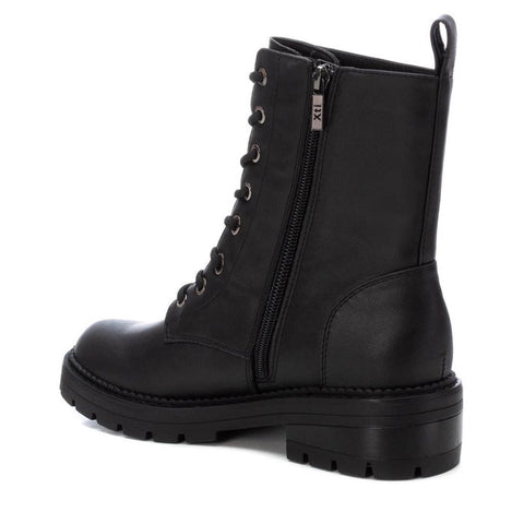 XTI Black Laced Biker Boot