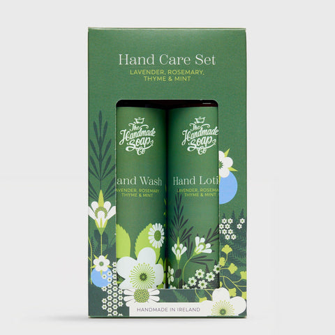 The Handmade Soap Co -Hand Care Set Handwash & Lotion Set - Lavender, Rosemary, Thyme & Mint