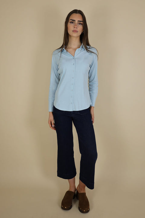 No2moro Daisy Cotton Shirt - Blue