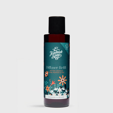 The Handmade Soap Co: Reed Diffuser Refill - Bitter Orange & Pink Pepper  150ml