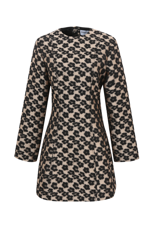 Frnch Leopard Print Mini Dress