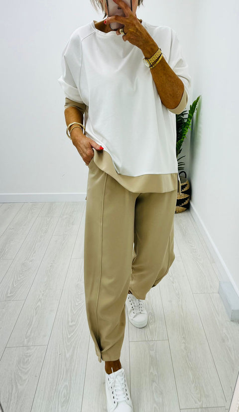 Sarah Suit Pants Mocha