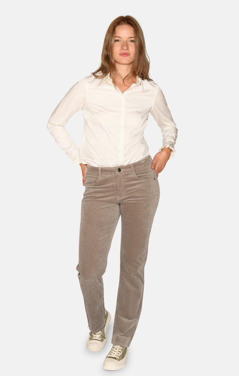 CRO Emma Corduroy Jeans - Stone