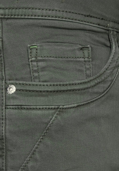 Cecil Khaki High Waist Jeans