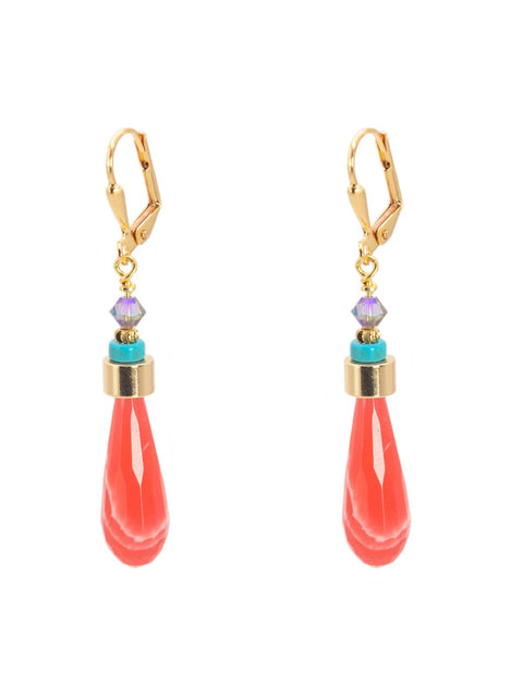 K Kajoux Wild Fire Drop Earrings Short