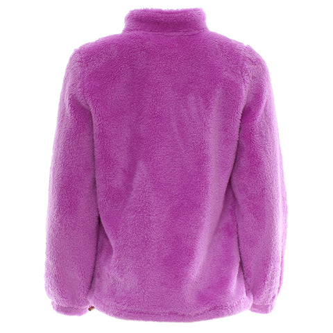 Relax and Renew Lara Fleece Borg Zip Purple