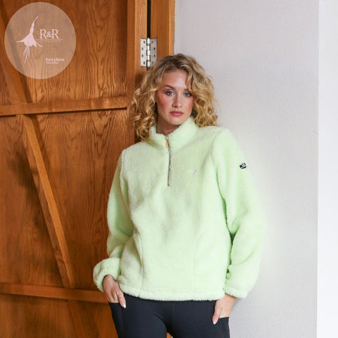 Rant & Renew Lara Borg Zip Fleece - Pale Green