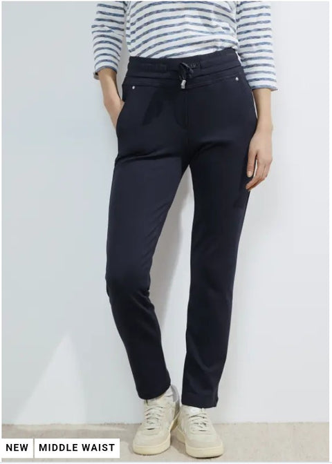 Cecil casual fit jogging pants - Navy