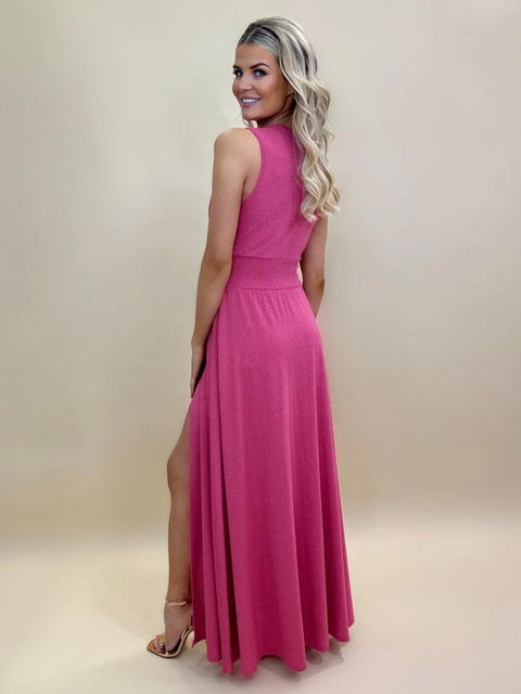 Kate & Pippa Amy Maxi Dress - French Pink Sparkle