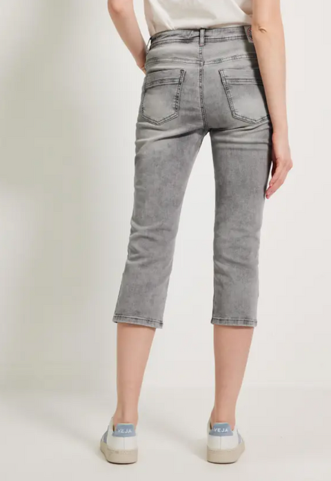 Cecil 3/4 Slim Fit Jeans - Grey