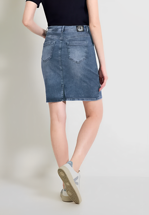 Cecil Sequin Denim Skirt