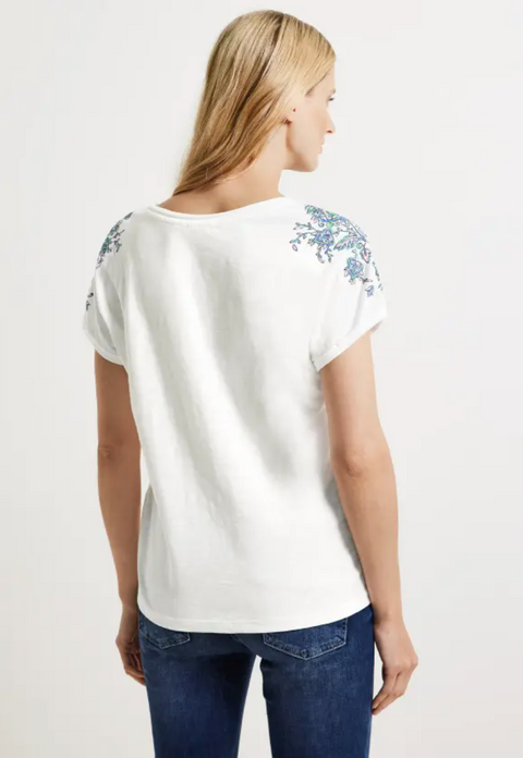Cecil Shirt with Shoulder Embroidery