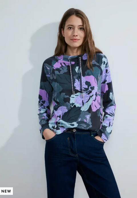 Cecil Floral Print Sweatshirt