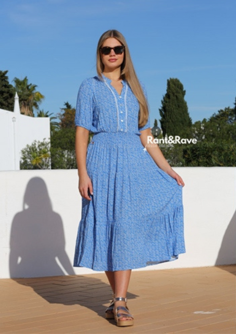 Rant and Rave Millie Dress Blue