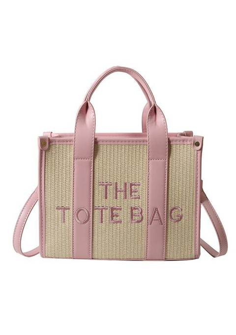 The Tote Bag Straw with stripe (available in multiple colours)