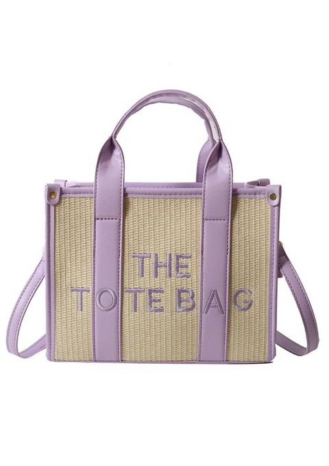 The Tote Bag Straw with stripe (available in multiple colours)