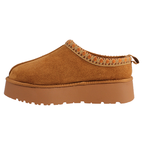 XTI Ladies Slip on Mules - Camel