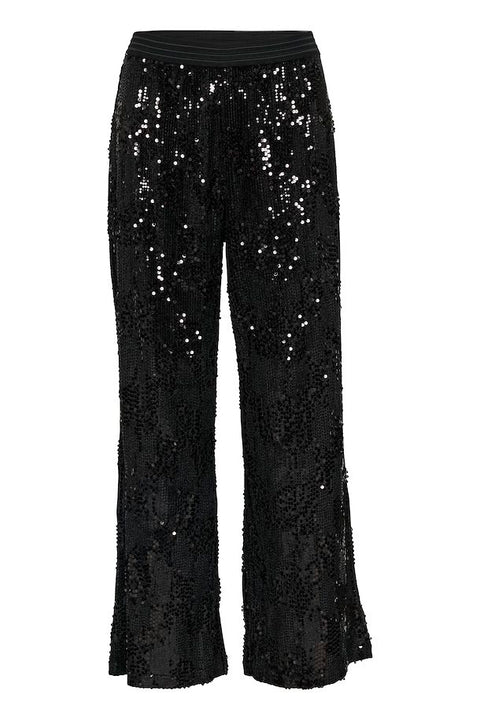 Kaffe Kanicole Sequin Pants - Black